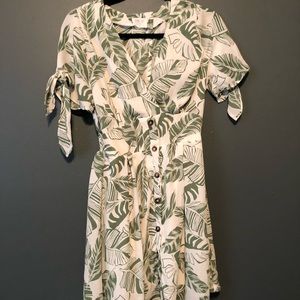 Palm inspired sundress